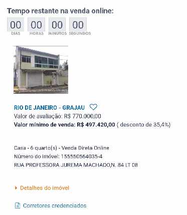 Vendo casa de 6 quartos do leilao da caixa
